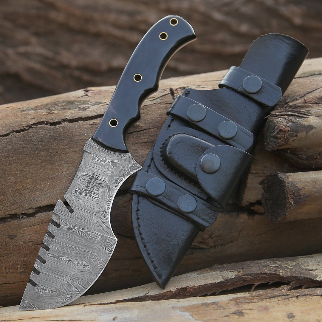 Warthog Damascus Knife - Shokunin USA