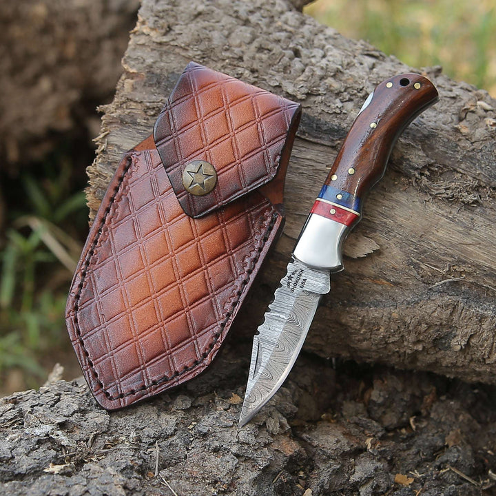 Pocket Knife - Rogue Pocket Knife with Rosewood Handle - Shokunin USA