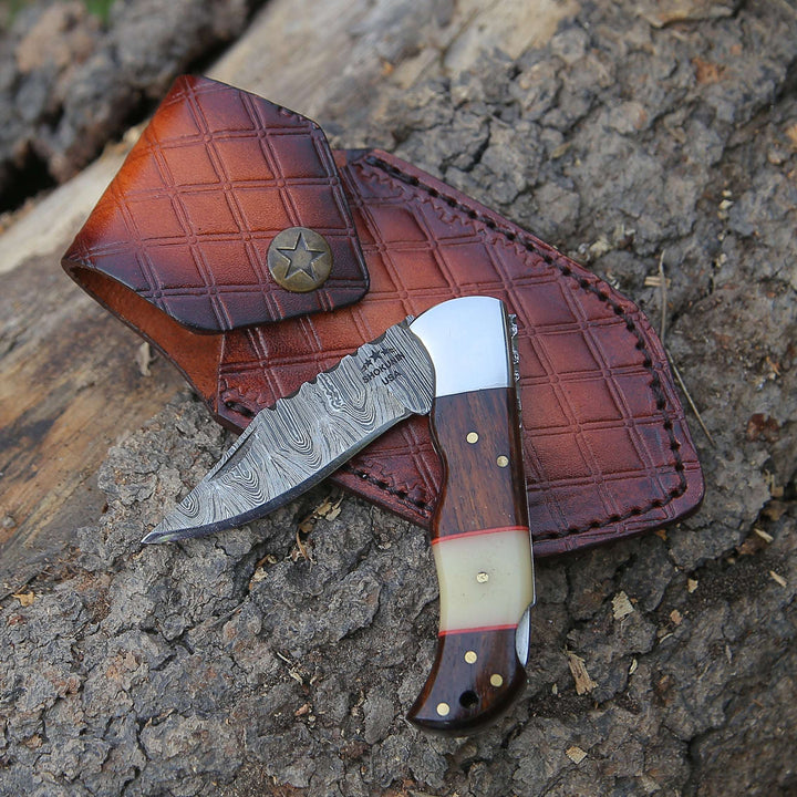 Ironclad Pocket Knife with Rosewood &amp; Bone Scales